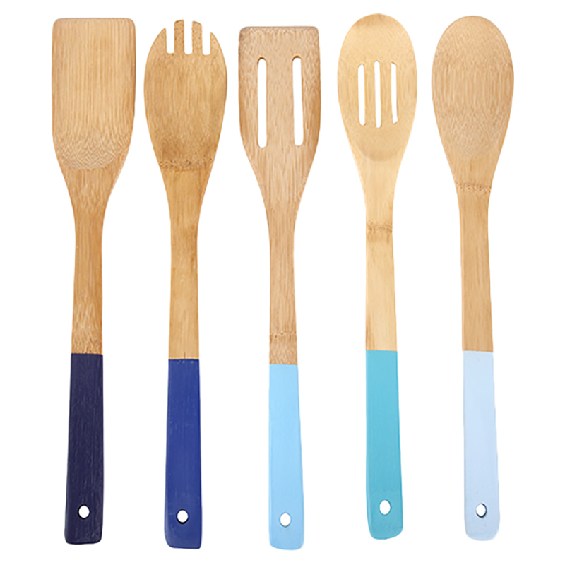 Core - 5pcs Colourful Bamboo Utensil Set Assorted | Jomla.ae