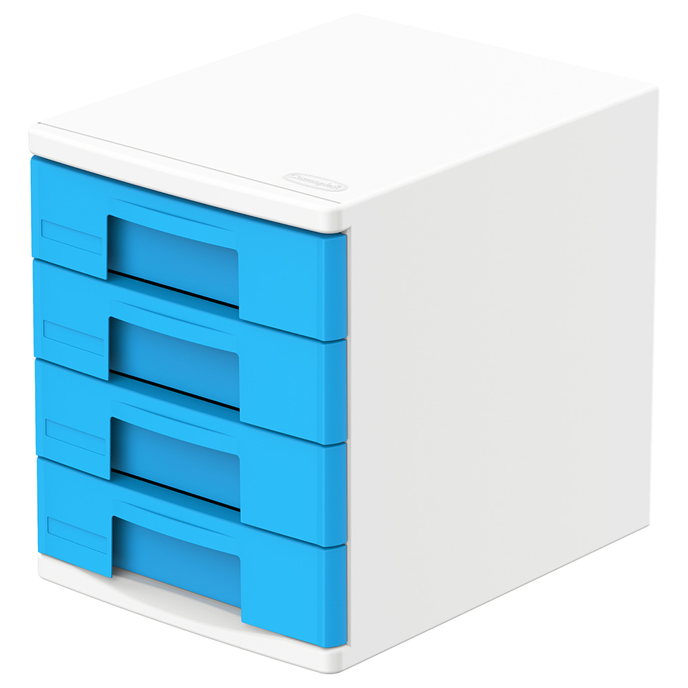 Order Cosmoplast - 4 Tiers File Cabinet Drawers - A4 - Blue Now! | Jomla.ae