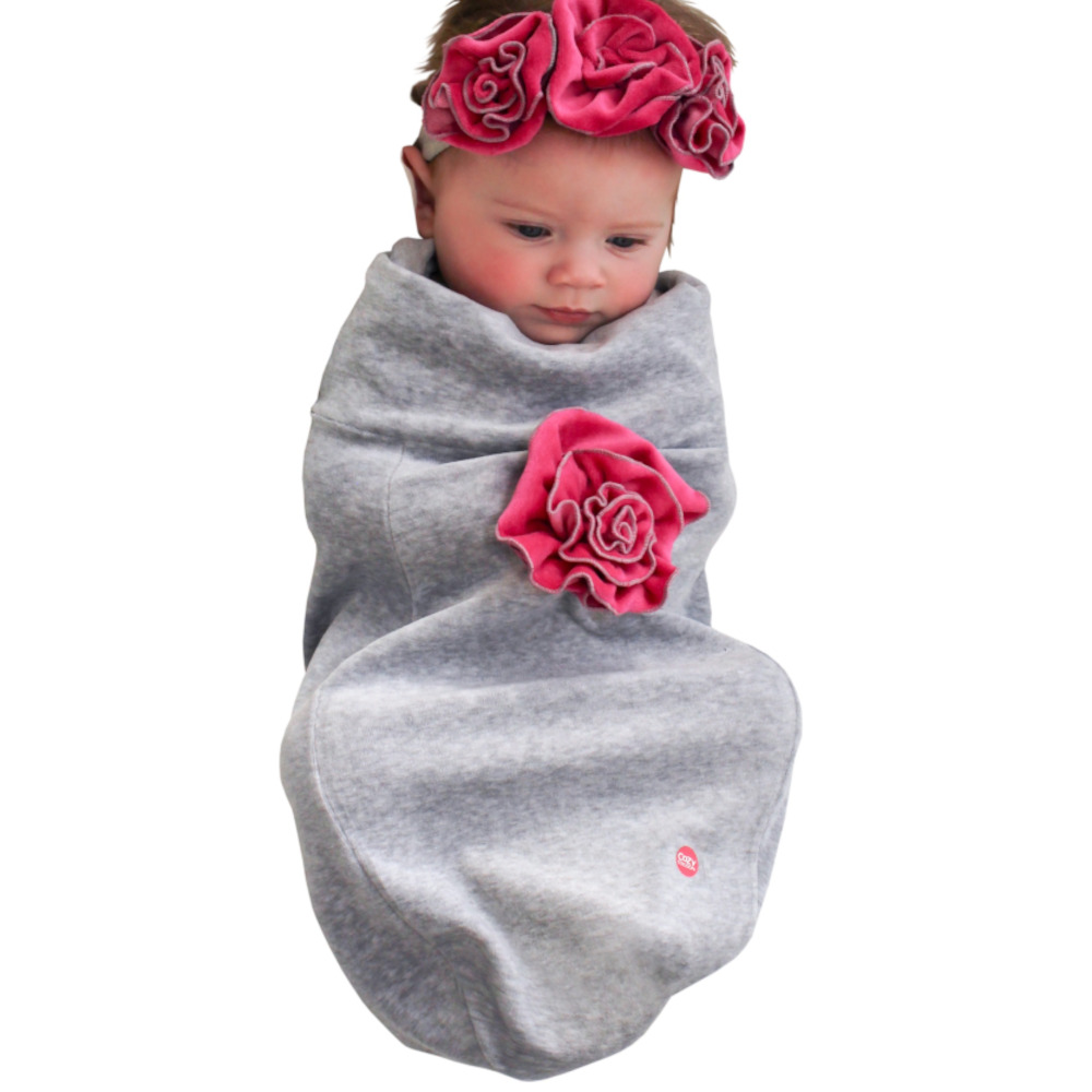 Cozy Cocoon Teddy Heart Swaddle