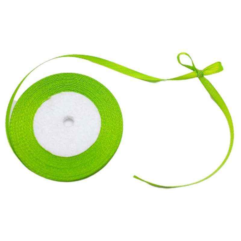 Craft Box 1/4" Satin Ribbon 36 yards Light Green Jomla.ae