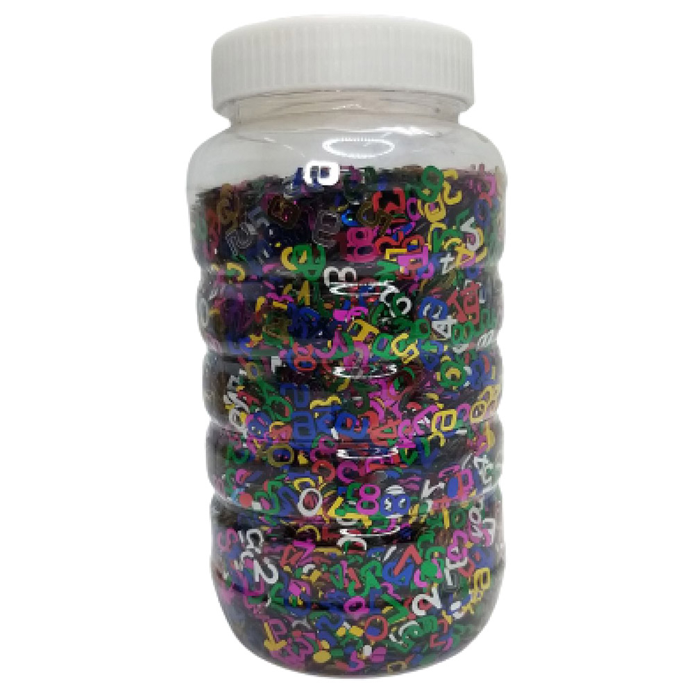 Craft Box - Glitter Jar Number Shape | Jomla.ae