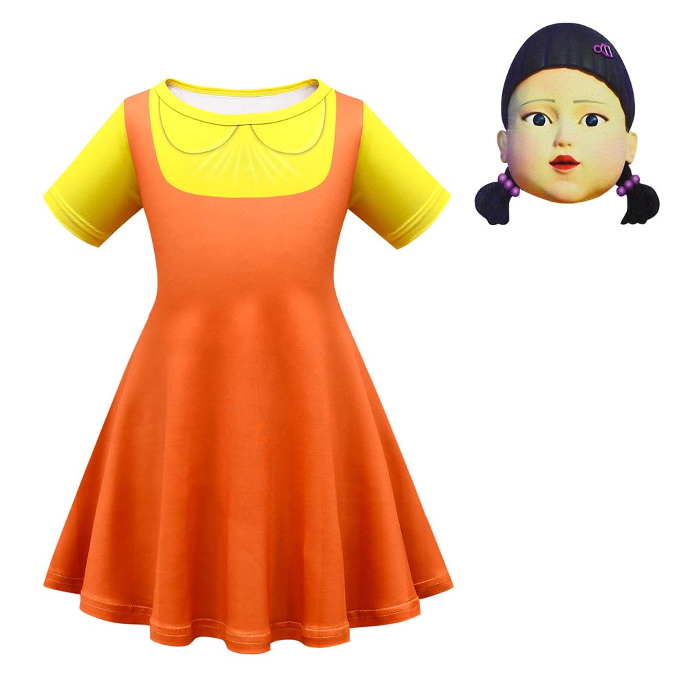 open lace back dress Amazon.com: Disguise Squid Game Doll Costume, Official Squid Game Young Hee  Doll Adult Costume, Size (4-6) : Clothing, Shoes & Jewelry