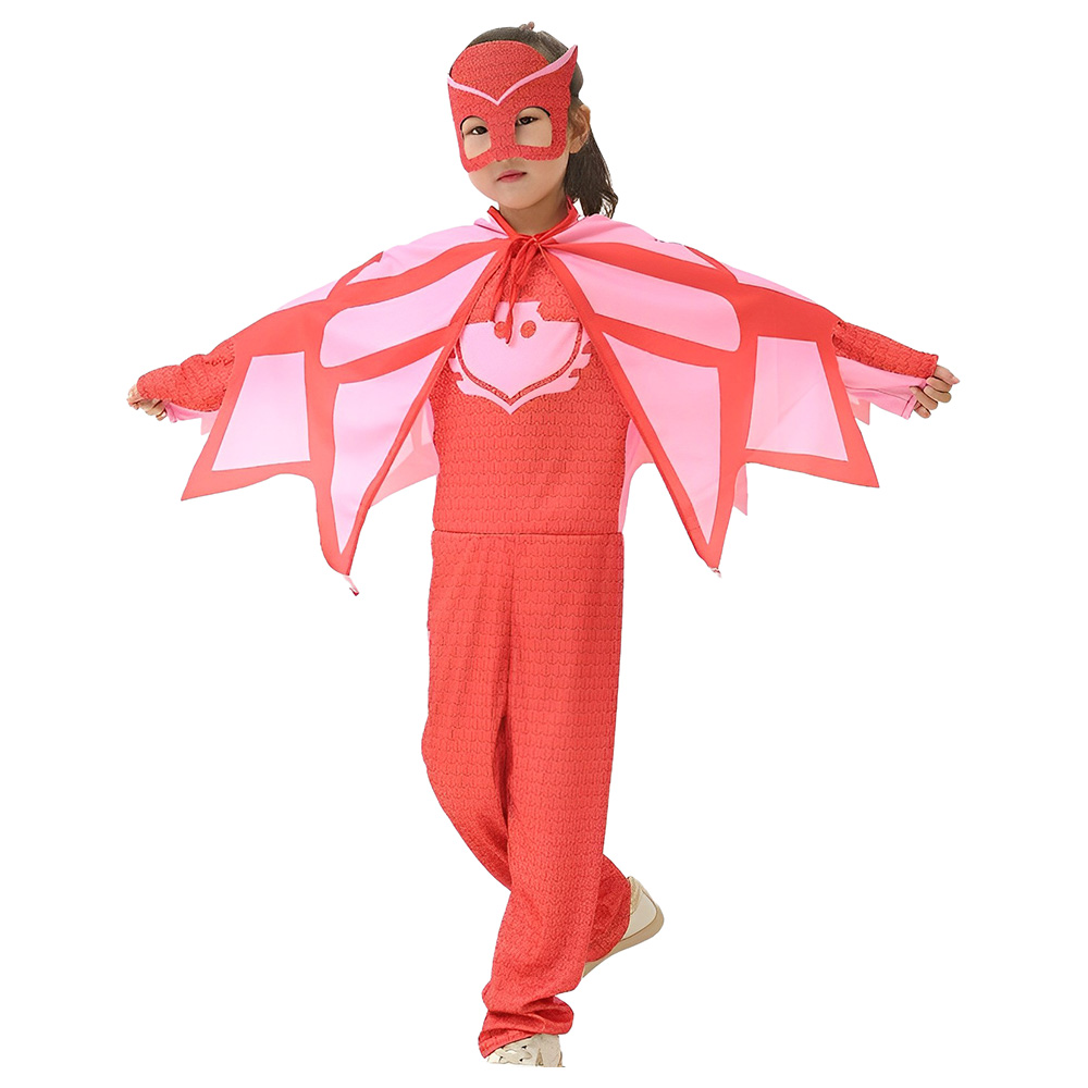 D' Daniela - Kids Cosplay Pj Mask Amaya Owlette Costume - Red | Jomla.ae