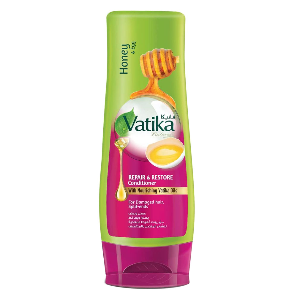 Shampoing Dabur Vatika Réparant à L'Ail - Lot De 3 Bouteilles De 200ml - Neuf - Expiration Longue