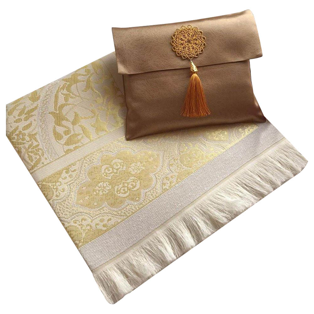 Order Deensquare - Prayer Rug with Pouch - Gold Now! | Jomla.ae