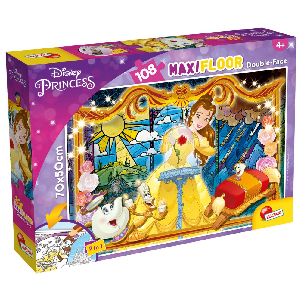 Disney - DF Maxi Floor Beauty And The Beast Puzzle 108pcs | Jomla.ae
