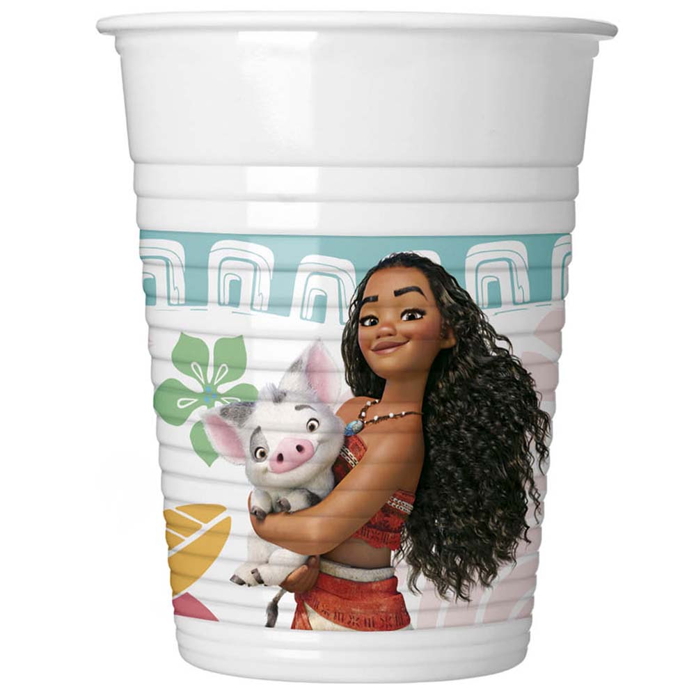 Order Disney Moana Plastic Cups 8pcs Now! | Jomla.ae