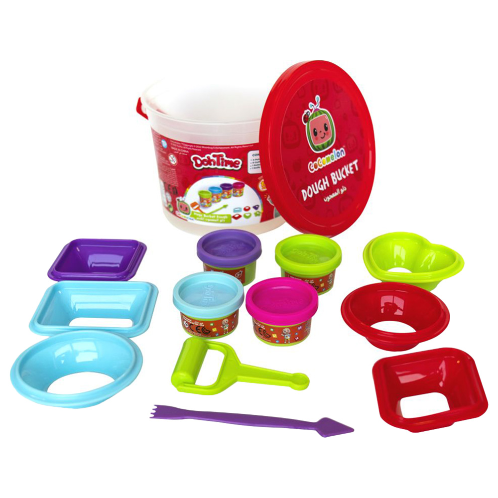 CoComelon Mega Dough Bus – Set Pasta Per Bambini Con 10 Vasetti Di Impasto E Formine – Gioco Creativo E Artigianale Per Piccoli Fan