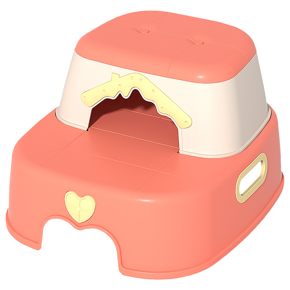 X&Y Maroon Apricot Step Stool - Pink