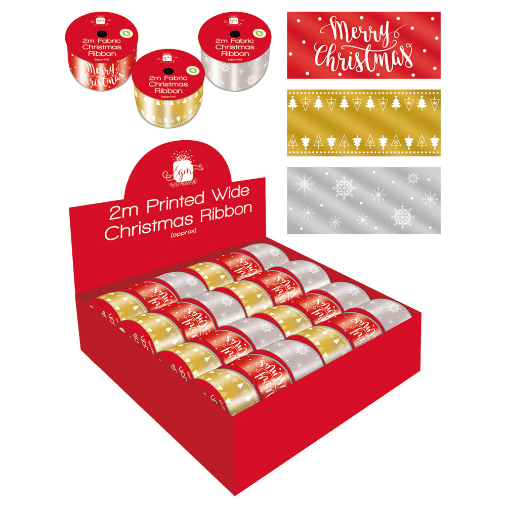 Order Giftmaker - 2m Printed Wide Christmas Ribbon - Assorted Now ...