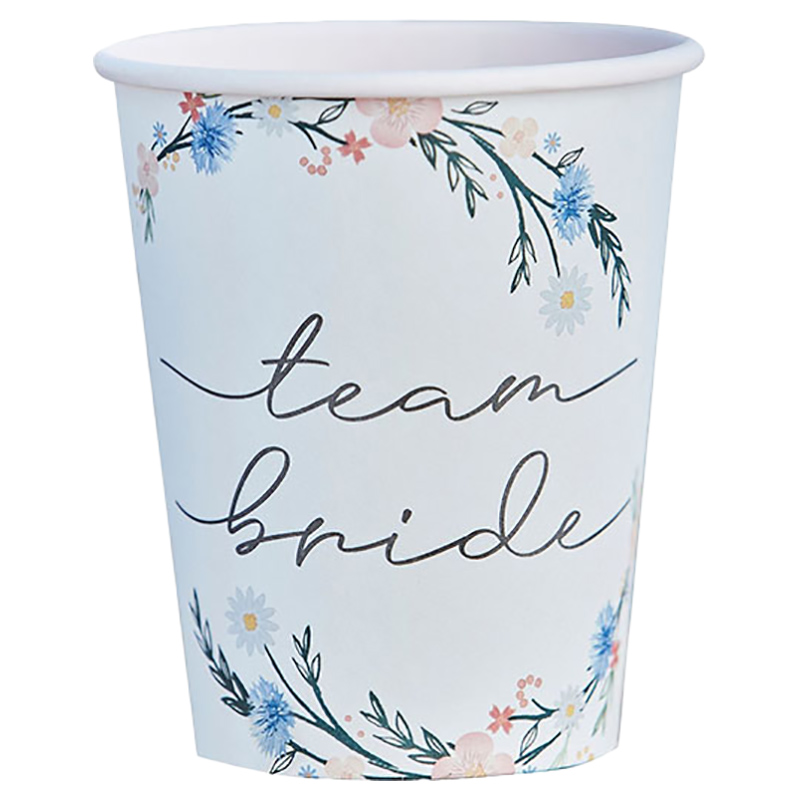 Ginger Ray Essbare Drink-Aufsätze 'Team Bride' – 10 Stück Für Junggesellinnenabschied