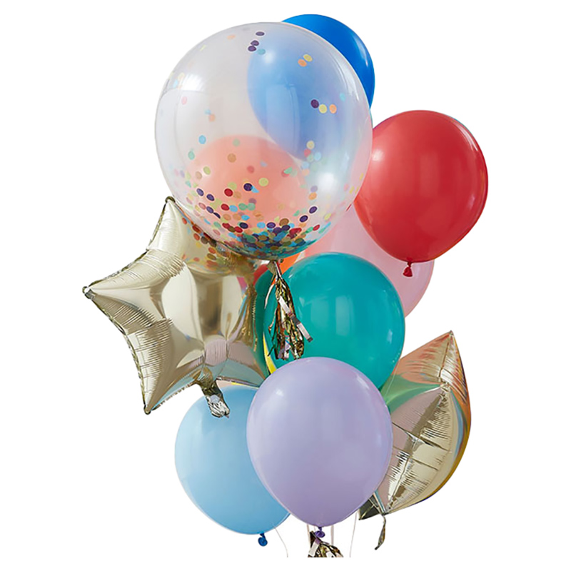 Order Ginger Ray - Rainbow Party Mixed Balloon Bundle Now! | Jomla.ae