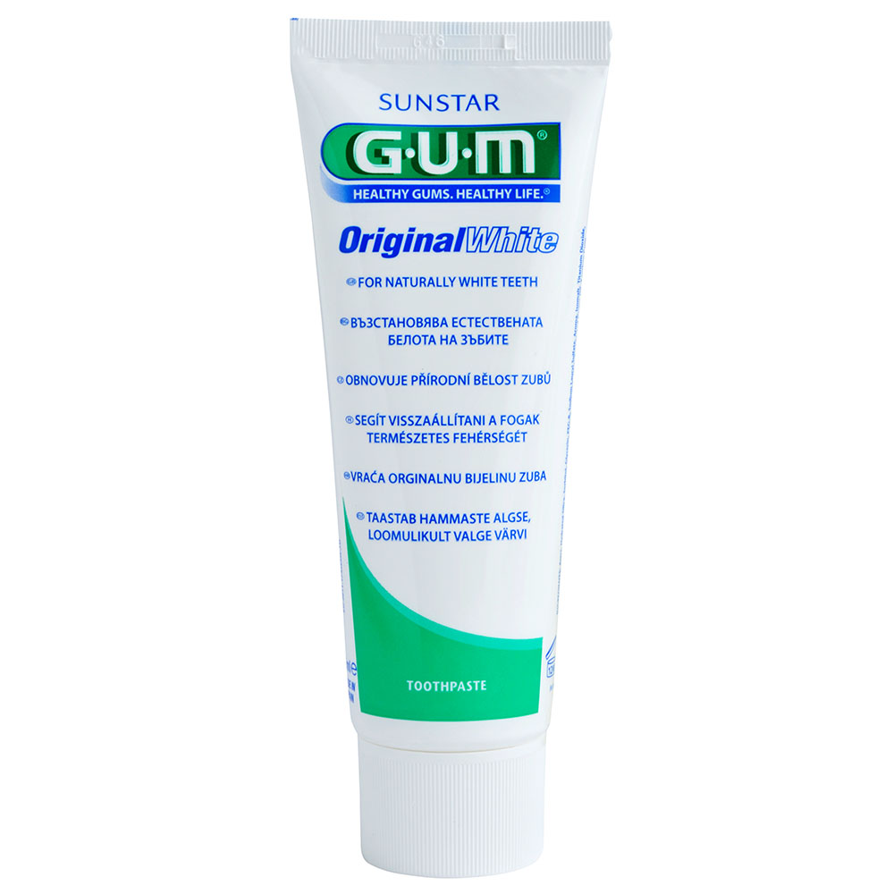 Gum original white toothpaste 75ml jomla ae