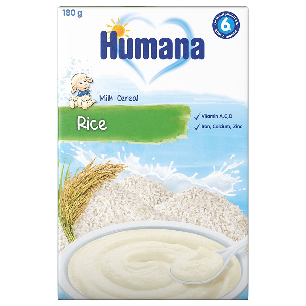 Order Humana Rice Milk Gluten-free Infant Cereal- 180g Now! | Jomla.ae