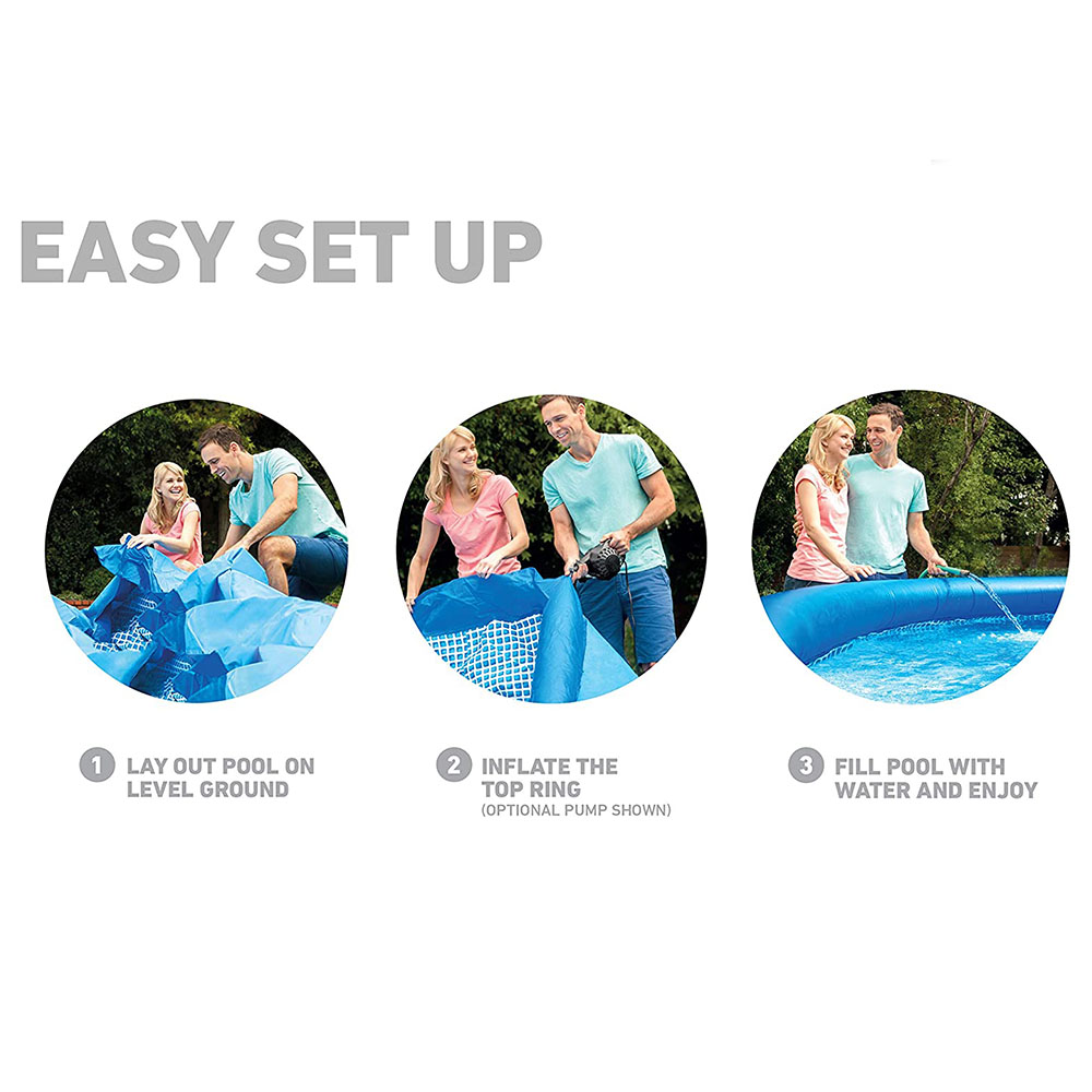Order Intex Easy Pool Set w/ 220-240V Filter Pump Blue Now