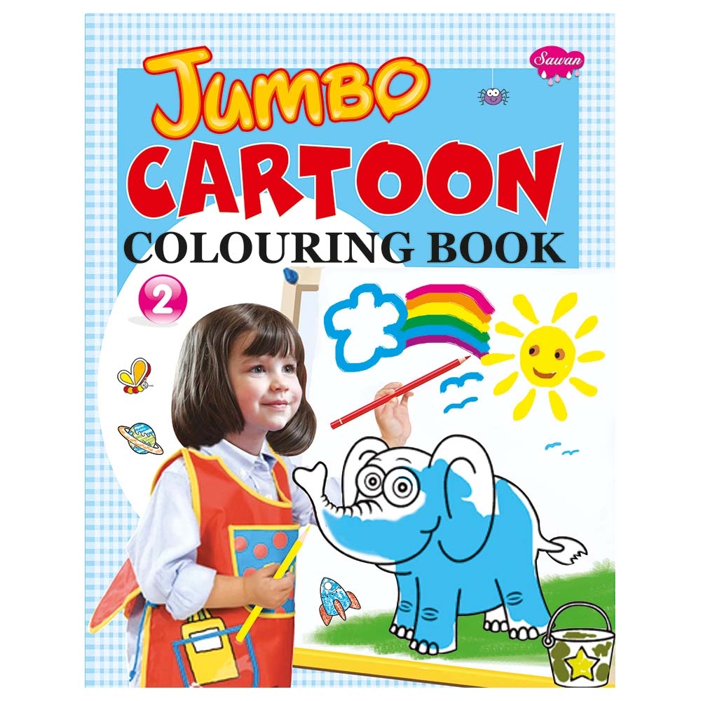 Dreamland Publications Jumbo Cartoon Colouring Book - 2 main image 0