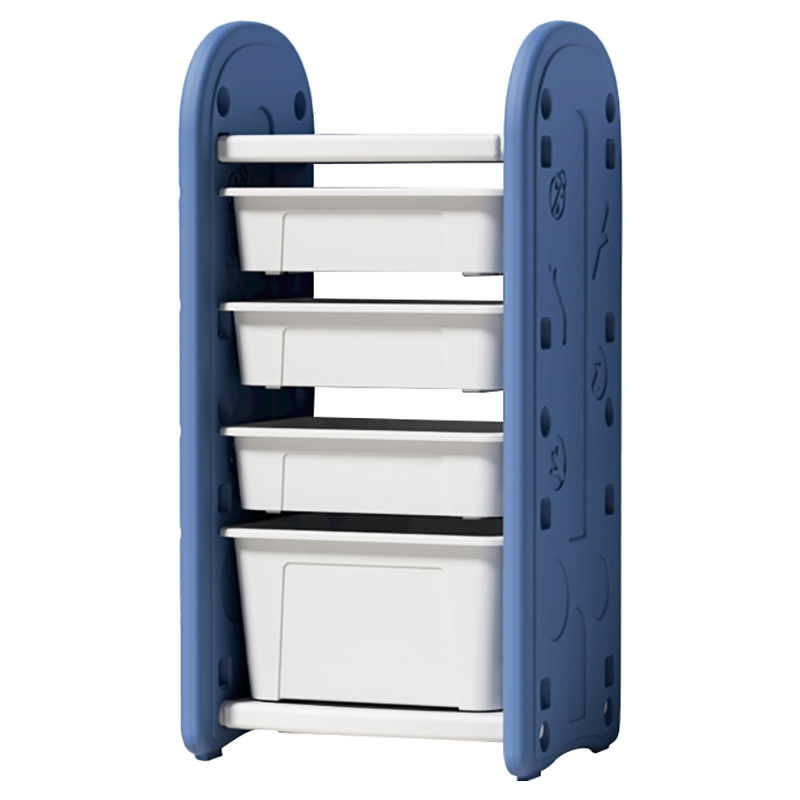 Order Lovely Baby - Storage Rack With 4 Boxes - Blue Now! | Jomla.ae