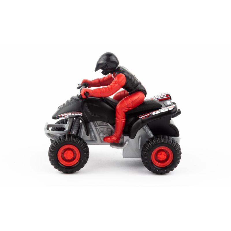 Maisto 8cm Pullback Powered ATV Black Grey Red Jomla.ae