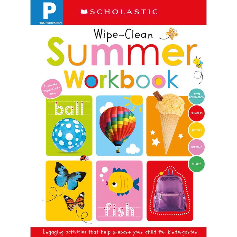 PreK Summer Workbook Scholastic Early Learners WipeClean Jomla.ae