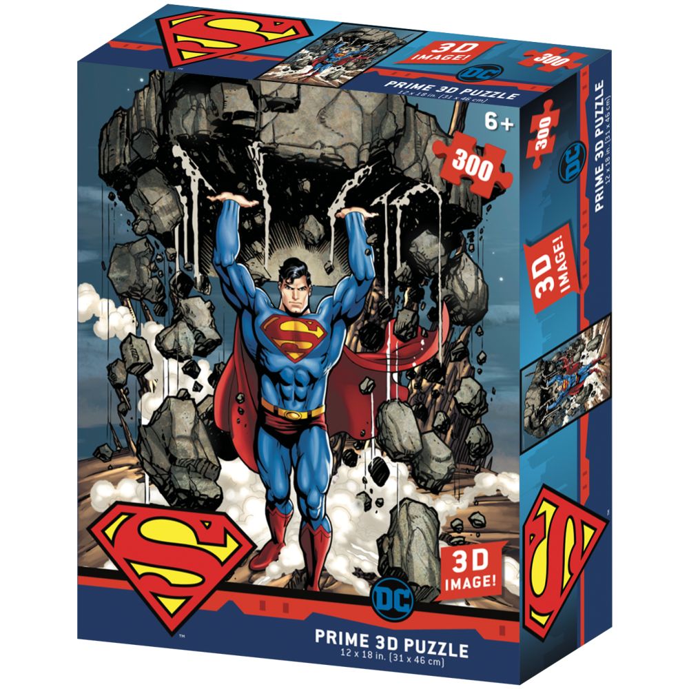 Prime 3D Puzzles - DC Comics - Super Strength 300pcs Puzzle | Jomla.ae