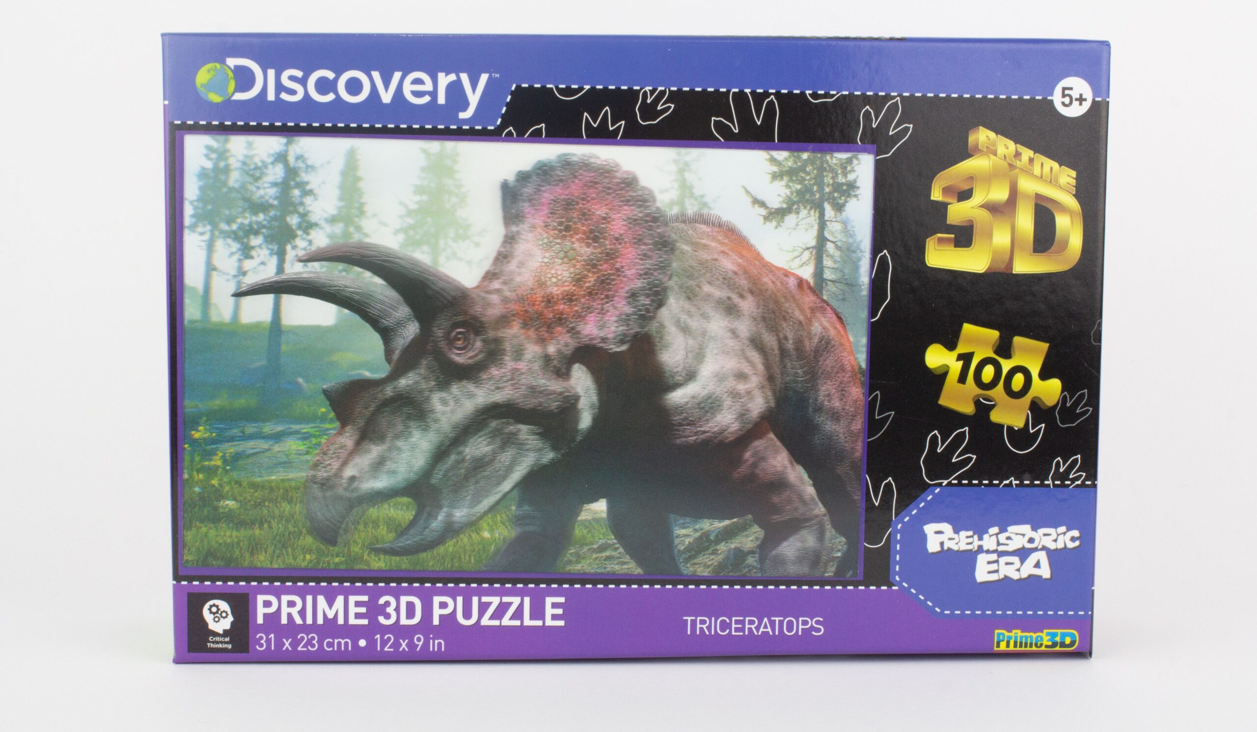 Prime3D - Triceratops 3D Puzzle - 100 Pcs | Jomla.ae