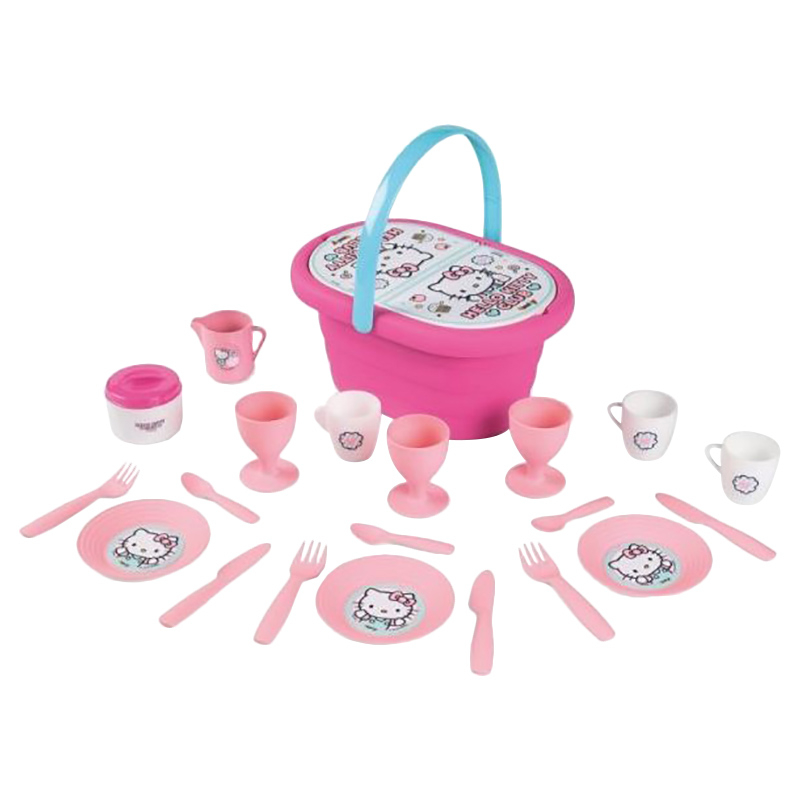 Panier Transport Enfant | 20 Accessoires Dinette | Poignée