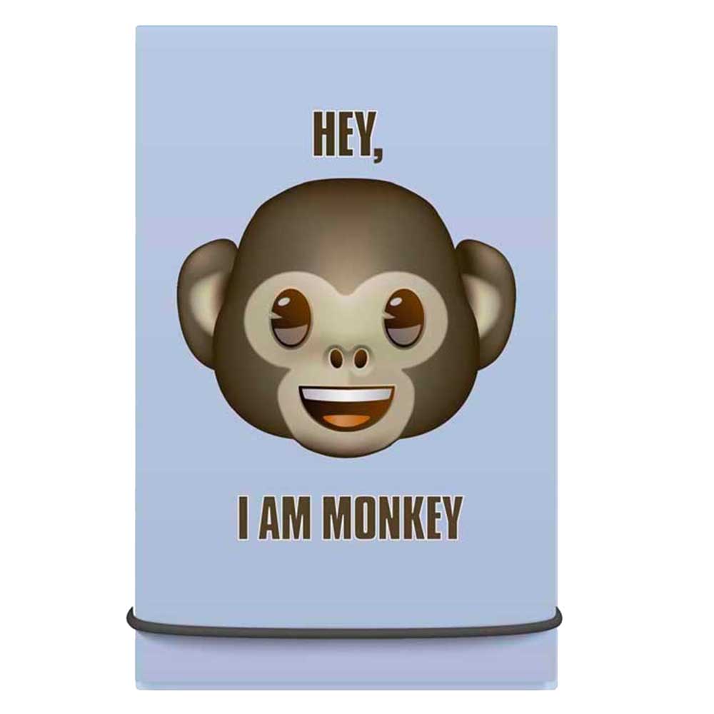 emoji - I'm Monkey A8 Booklet - Brown | Jomla.ae