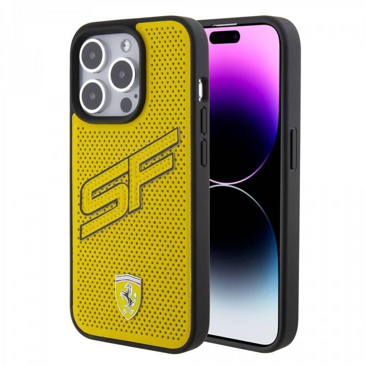 Ferrari iPhone 15 Pro Max For Gripstand Case with Perforated Pattern ...