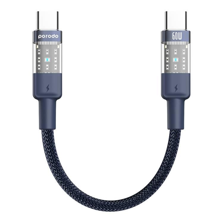 Order Porodo Fast Charging Cable with Braided PD60W USB-C to USB-C ...