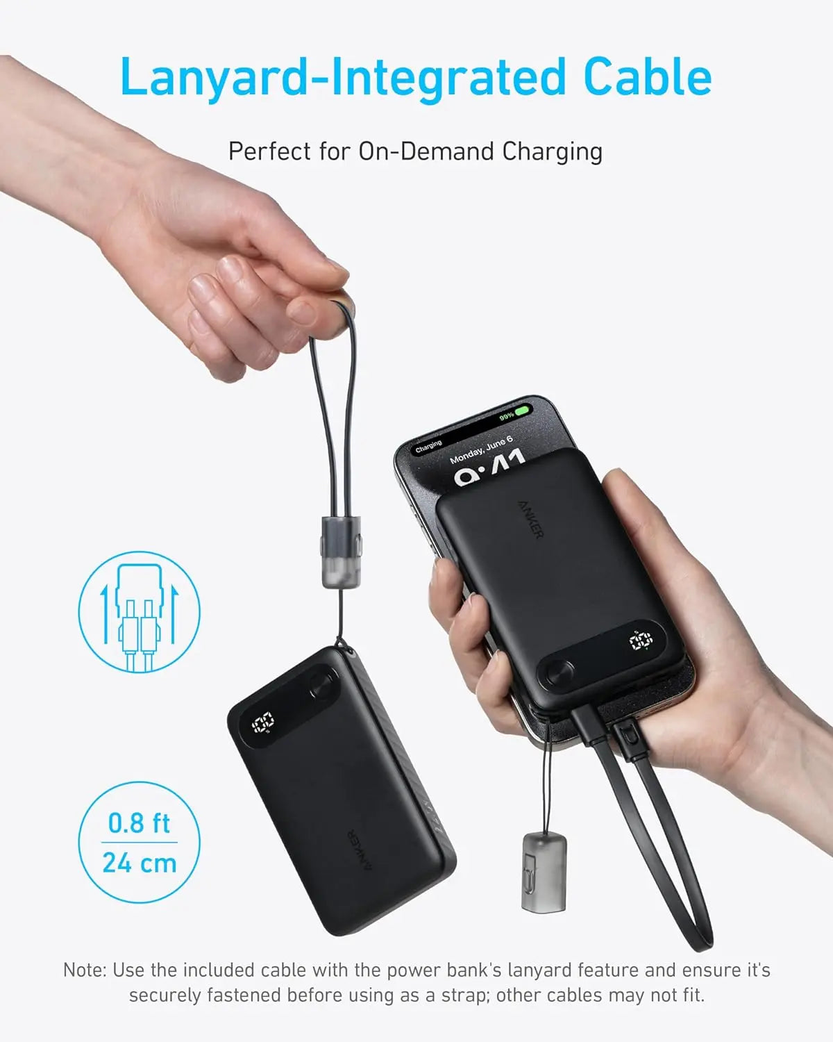 Anker Power Bank 10000mAh 22.5W 2 Ports Anker Power Bank (10000mAh, 22.5W) (ブラック) Anker Power Bank 10K 22.5W -  Black - UFOSTORE