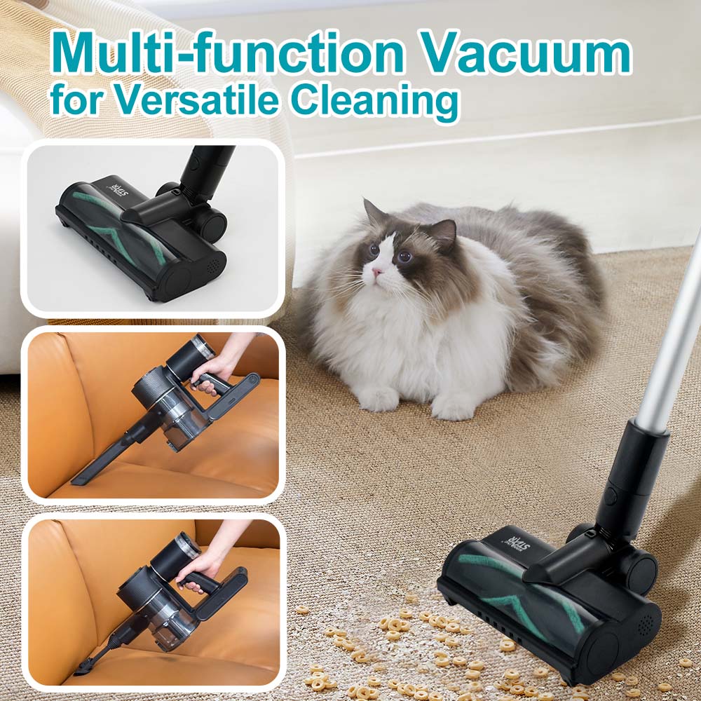 Winning Star Wireless Vacuum Cleaner with 27KPA Suction, Handheld Design, Dual HEPA Filter, Durable ABS - View 4