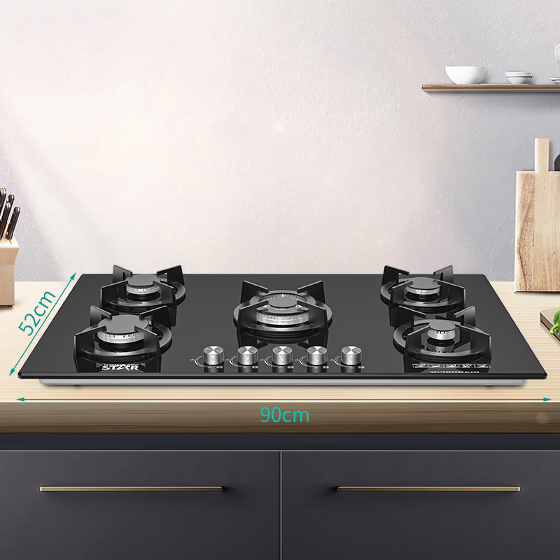Winning Star Tempered Glass 5 Burner Gas Cook Tops Kitchen Stove - View 6