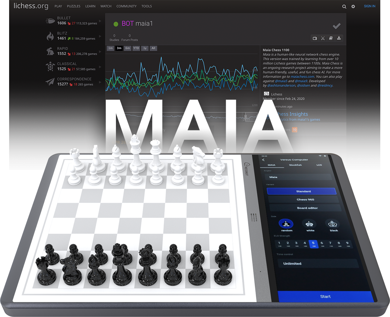 Chessnut Evo The Future of Ultra Smart AI Chessboard CE100 (Used) - View 2