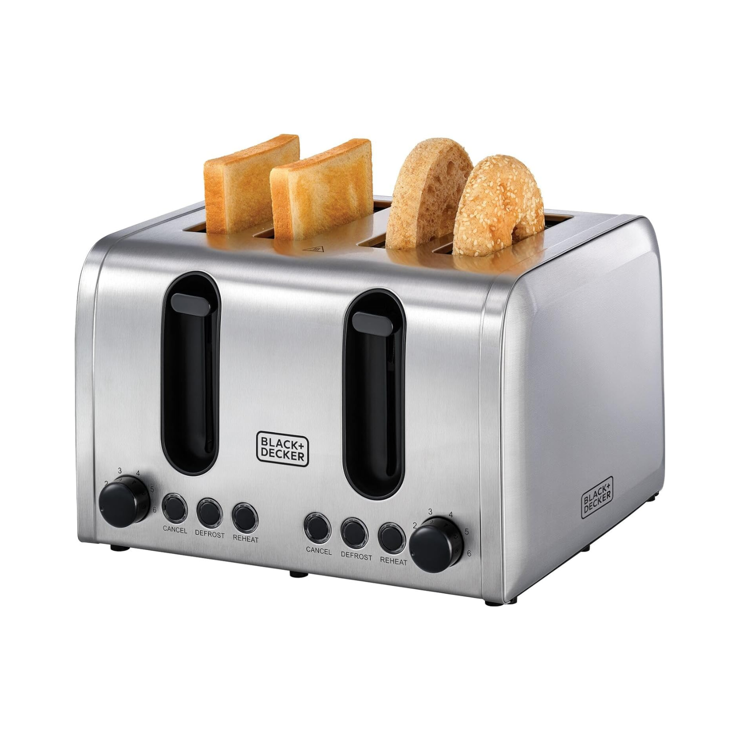 Order Black+Decker Slice Stainless Steel Toaster, Silver Et444
