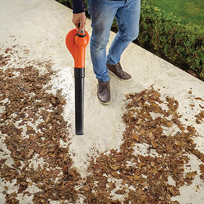 Black & decker leaf blower battery sale