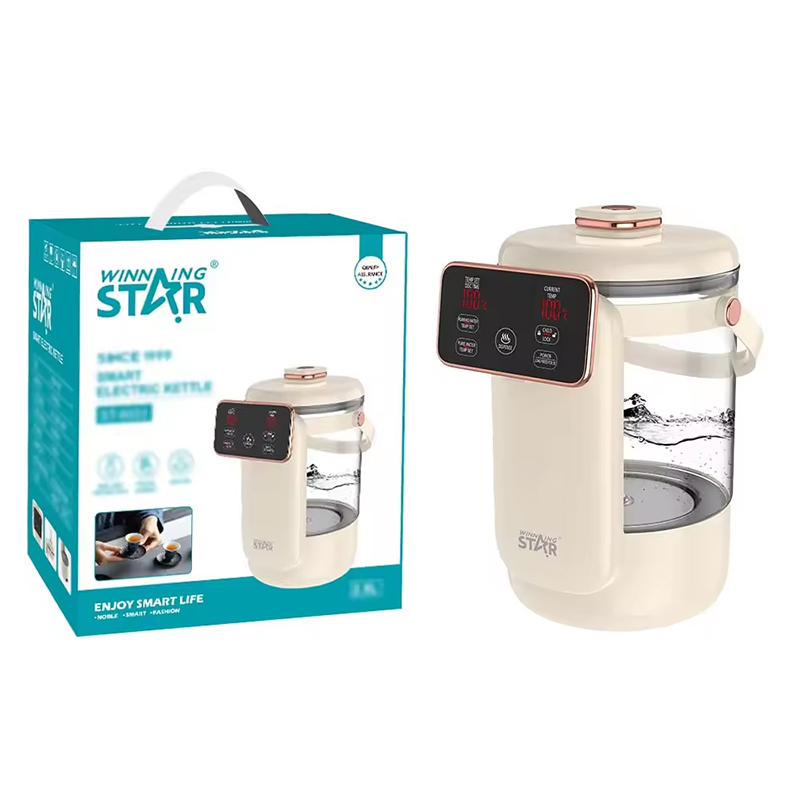 Winning Star Portable Boiler Heater with LED Screen, 1350W Electric Kettle, 2.5L Capacity, Borosilicate Glass - View 7