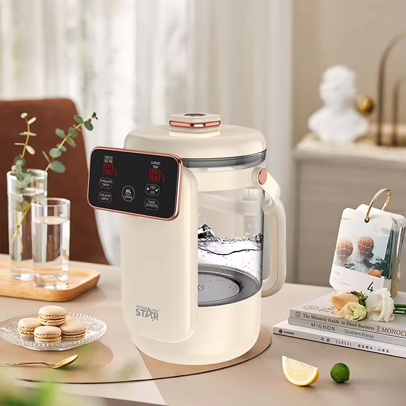 Winning Star Portable Boiler Heater with LED Screen, 1350W Electric Kettle, 2.5L Capacity, Borosilicate Glass - View 2