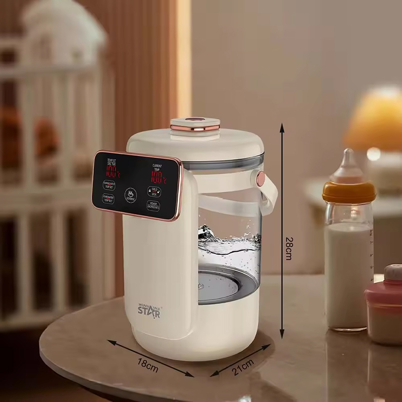 Winning Star Portable Boiler Heater with LED Screen, 1350W Electric Kettle, 2.5L Capacity, Borosilicate Glass - View 5