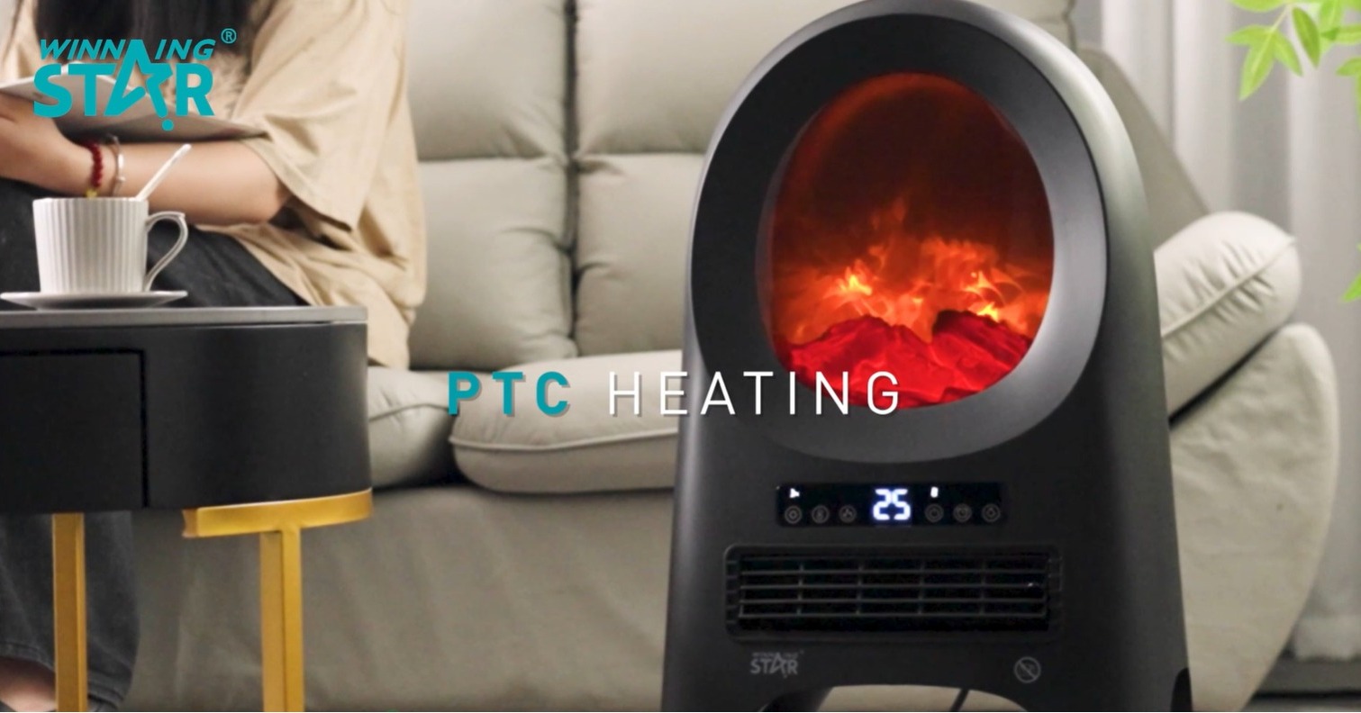 Winning Star Electric Heater 2000W with LED Screen, Remote Control & Safety Features - View 2