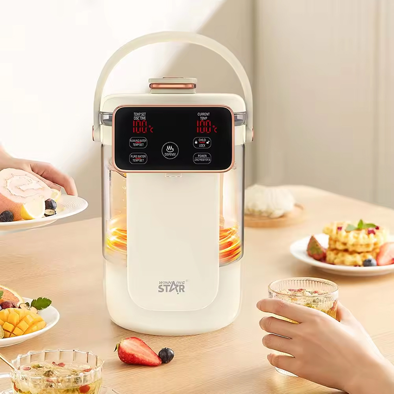 Winning Star Portable Boiler Heater with LED Screen, 1350W Electric Kettle, 2.5L Capacity, Borosilicate Glass - View 4