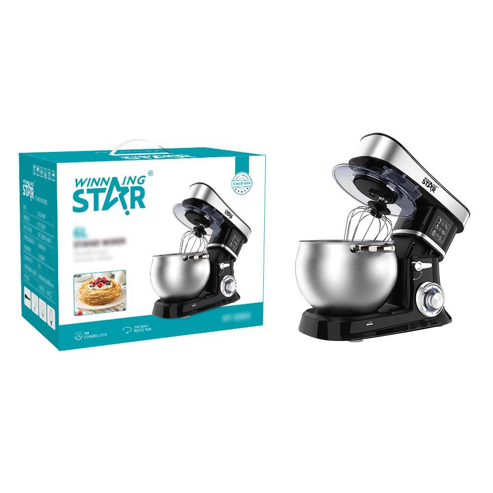 Winning Star 6 Speed 6L Stainless Steel Stand Mixer 1200W with LED Indicator - View 5
