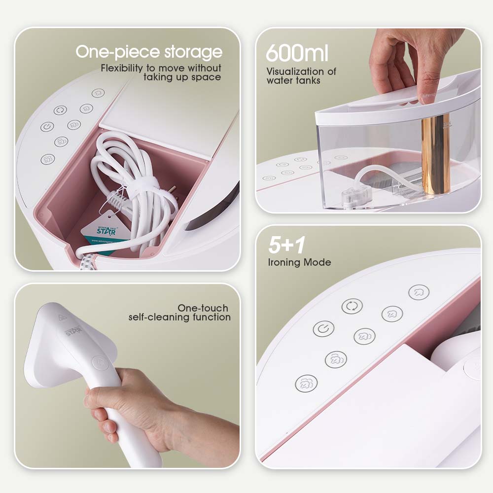 Winning Star Multifunctional Garment Steamer 2280W with 0.6L Tank and Auto Shut-Off - View 3