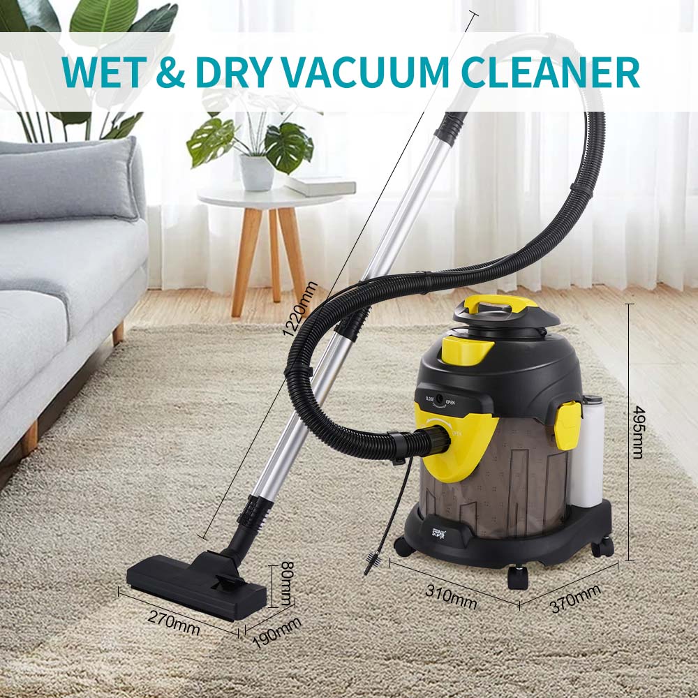 Winning Star Vacuum Cleaner 1400W Wet and Dry 15L with HEPA-F10 Filter - View 2