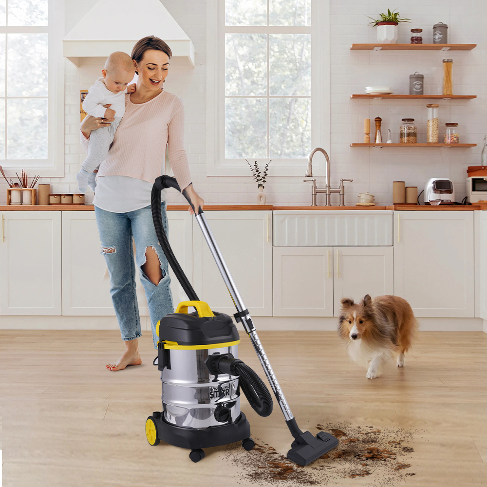 Winning Star Stainless Steel Dry/Wet Vacuum Cleaner 1600W 25L 16kPa - View 4