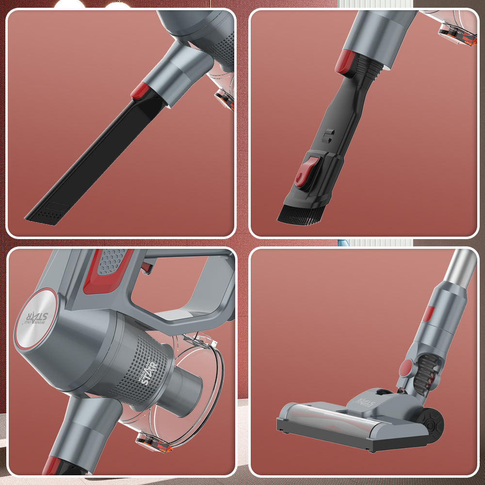 Winning Star Wireless Vacuum Cleaner with 12KPA Suction, Cordless Design, 2200 mAh Battery - View 2