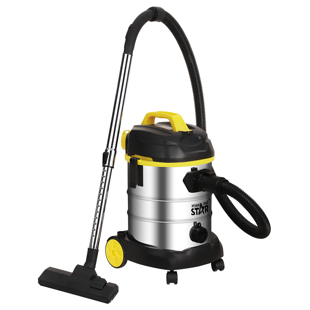 Winning Star Stainless Steel Dry/Wet Vacuum Cleaner 1600W 25L 16kPa (Used)