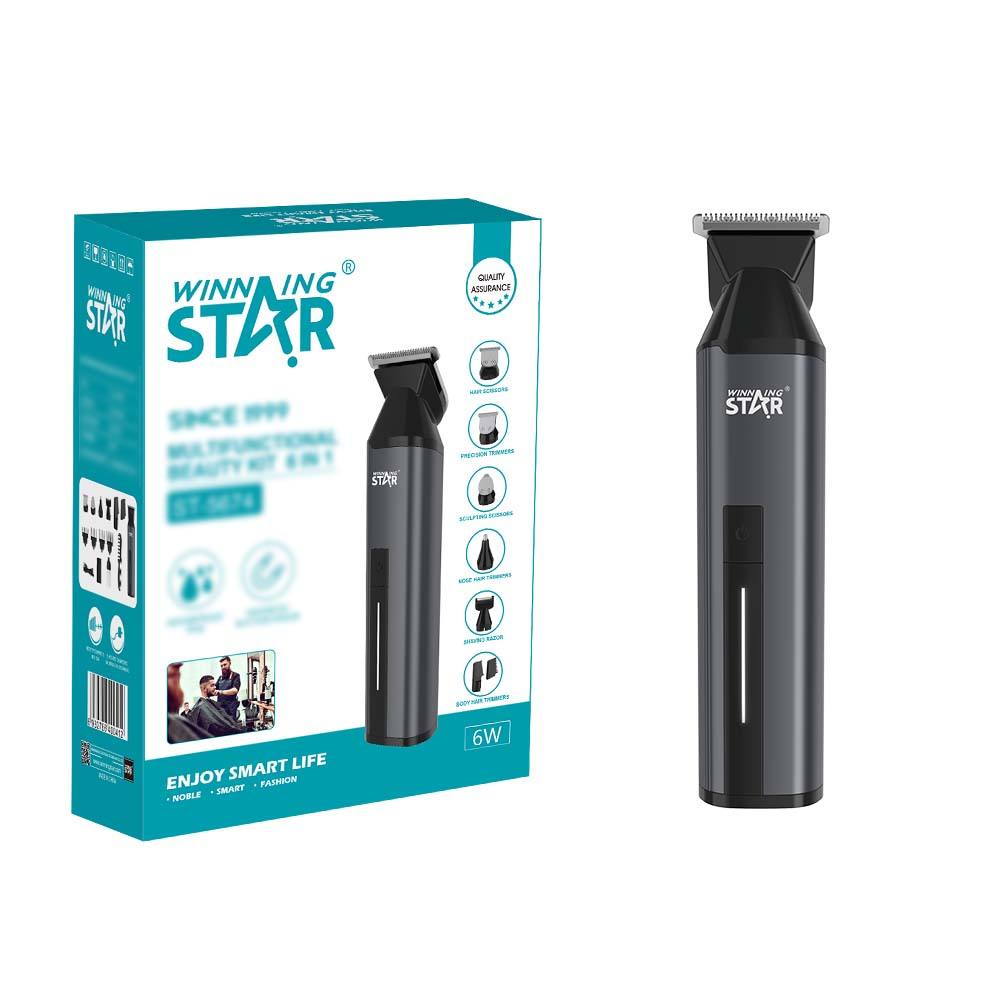 Winning Star Rechargeable Hair Trimmer 6-In-1 IPX6 Waterproof 1200mAh Battery - View 6
