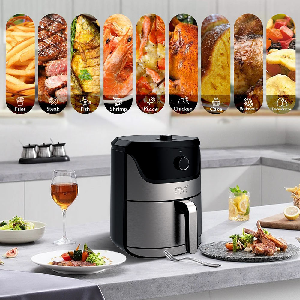 Winning Star 7L Star Air Fryer with Oil-Free Cooking and 1800W Power - View 3