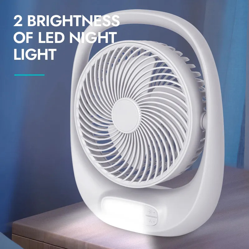 Winning Star Rechargeable Outdoor Mini Fan 3 Speeds 2 Brightness (Used) - View 6