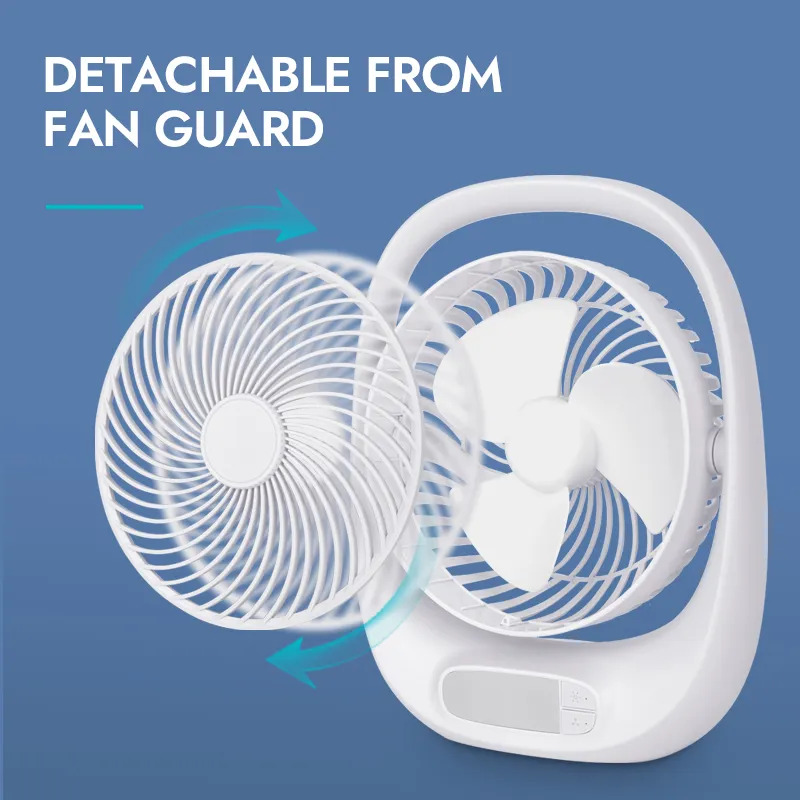 Winning Star Rechargeable Outdoor Mini Fan 3 Speeds 2 Brightness (Used) - View 4